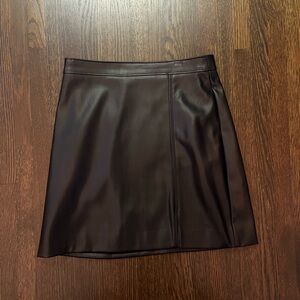 Hollister Faux Leather Skirt